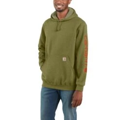 Carhartt Herren Hoodie Midweight Sleeve Logo Hooded
