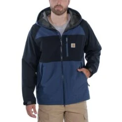 Carhartt Herren Jacke Force Hooded -Carhartt Arbeitswelt Verkaufsgeschäft 10015785 Carhartt Force Hooded Jacket dark blue navy 04