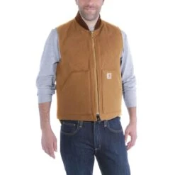 Carhartt Herren Weste Duck Vest Arctic Quilt Lined