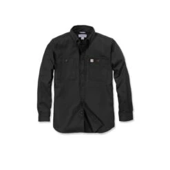 Carhartt Herren Hemd Rugged Professional Long-Sleeve Work Shirt -Carhartt Arbeitswelt Verkaufsgeschäft 10015793 black 04