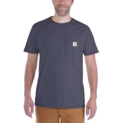 Carhartt Herren T-Shirt Force Cotton Delmont Short Sleeve