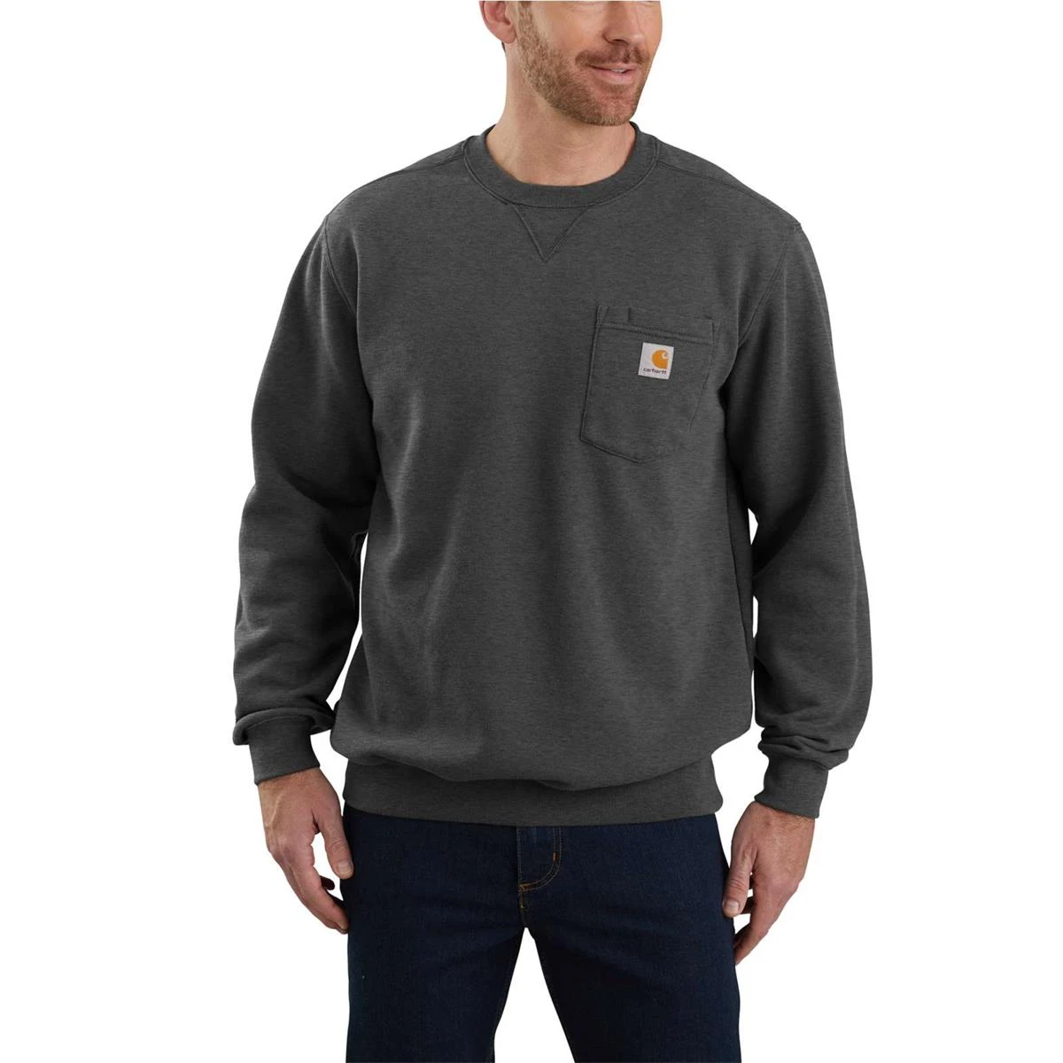 Carhartt Herren Sweatshirt Crewneck Pocket 1 Carhartt Herren Sweatshirt Crewneck Pocket