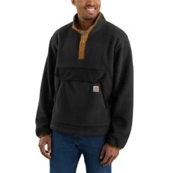 Carhartt Herren Fleece Pullover -Carhartt Arbeitswelt Verkaufsgeschäft 10017144 schwarz 02