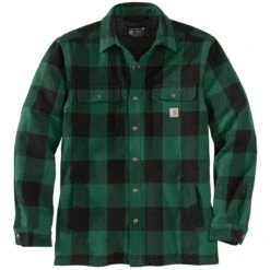 Carhartt Herren Hemdjacke Heavyweight Flannel Sherpa Lined