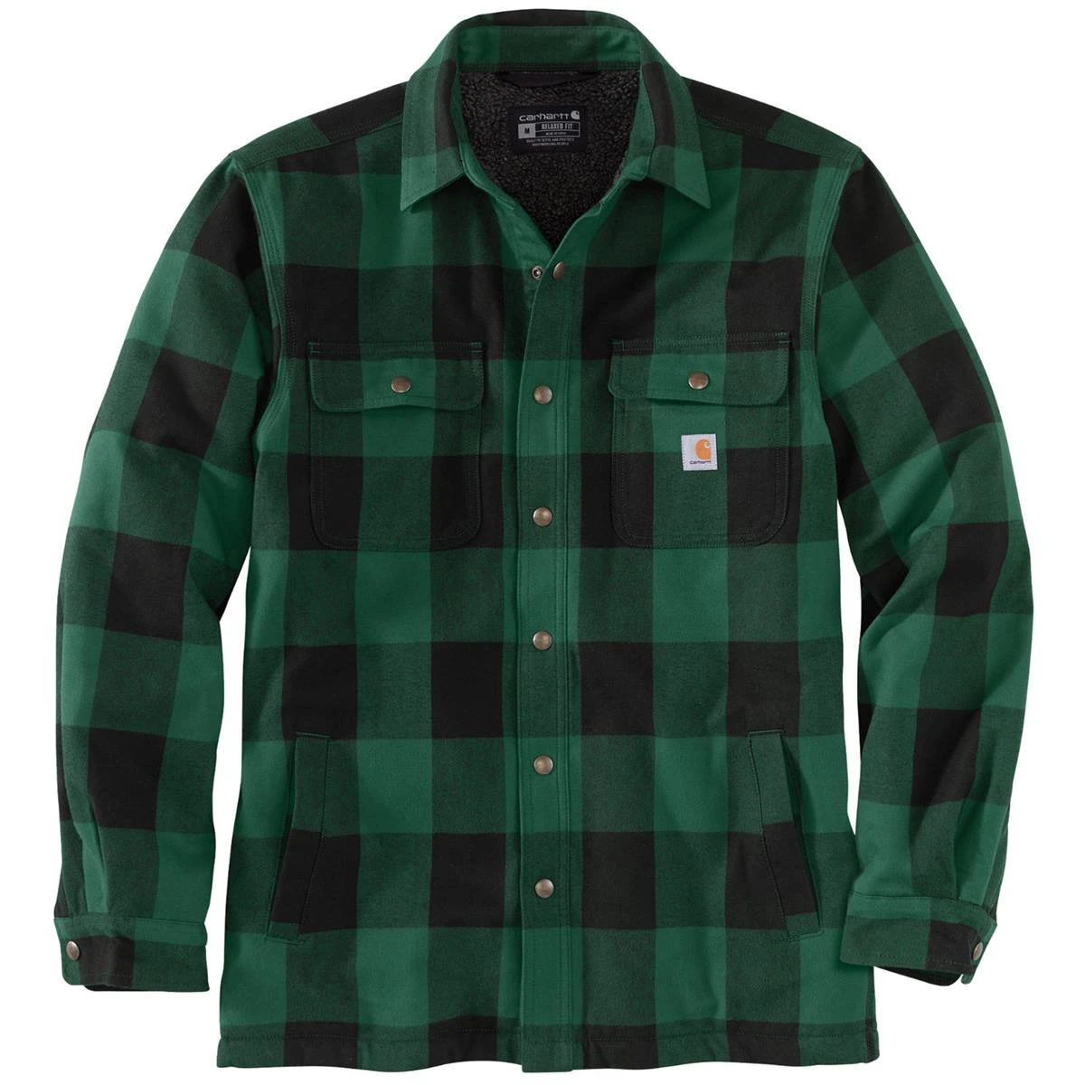 Carhartt Herren Hemdjacke Heavyweight Flannel Sherpa Lined 1 Carhartt Herren Hemdjacke Heavyweight Flannel Sherpa Lined