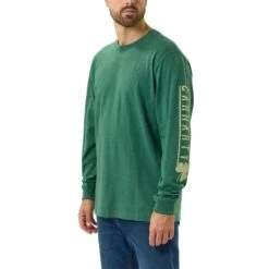 Carhartt Herren Long-Sleeve Shamrock Graphic