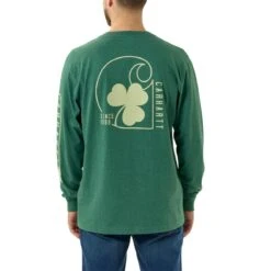 Carhartt Herren Long-Sleeve Shamrock Graphic -Carhartt Arbeitswelt Verkaufsgeschäft 10017823 north woods 03