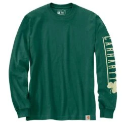 Carhartt Herren Long-Sleeve Shamrock Graphic -Carhartt Arbeitswelt Verkaufsgeschäft 10017823 north woods 04