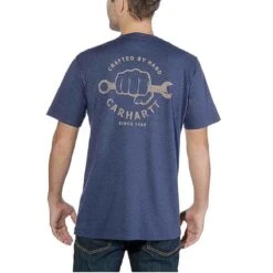Carhartt Herren T-Shirt Maddock Strong Graphic Pocket -Carhartt Arbeitswelt Verkaufsgeschäft 10017830 carhartt strong graphic pocket blau 02