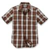Carhartt Herren Hemd Essential Open Collar Plaid Short-Sleeve