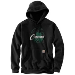 Carhartt Herren Hoodie Hooded Graphic Sweatshirt Shamrock