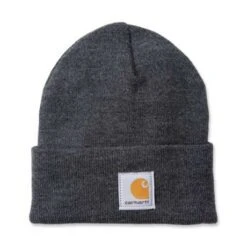 Carhartt Rib Knit Beanie Watch Mütze Dunkelgrau Meliert