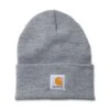 Carhartt Rib Knit Beanie Watch Mütze Grau Meliert