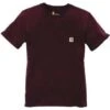 Carhartt Damen T-Shirt Workwear Pocket Deep Wine