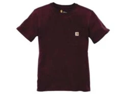 Carhartt Damen T-Shirt Workwear Pocket Deep Wine