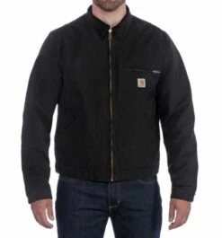 Carhartt Duck Detroit Jacke Schwarz -Carhartt Arbeitswelt Verkaufsgeschäft 91 5425v 31