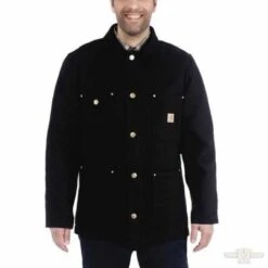 Carhartt Firm Duck Chore Coat Schwarz -Carhartt Arbeitswelt Verkaufsgeschäft 91 5465v 3