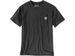 Carhartt T-Shirt Heavyweight K87 Pocket Carbon Grau Meliert