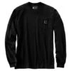 Carhartt Heavyweight Longsleeve Pocket Schwarz