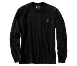 Carhartt Heavyweight Longsleeve Pocket Schwarz