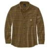 Carhartt Rugged Flex Midweight Flannelhemd Oak Braun