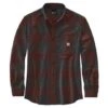 Carhartt Rugged Flex Midweight Flannelhemd Mineral Rot