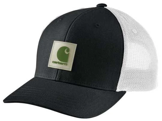 Carhartt Trucker Cap Rugged Flex Twill Mesh-Back Schwarz 1 Carhartt Trucker Cap Rugged Flex Twill Mesh-Back Schwarz