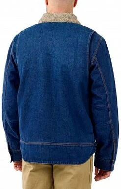 Carhartt Denim-Sherpa, Jeansjacke -Carhartt Arbeitswelt Verkaufsgeschäft carhartt denim sherpa jeansjacke 75185 2