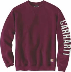 Carhartt Logo Sleeve, Sweatshirt -Carhartt Arbeitswelt Verkaufsgeschäft crewneck graphic logo sweatshirt carbon heather 75178 2