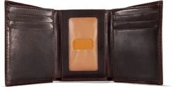 Carhartt Trifold Oil-Tan, Geldbörse -Carhartt Arbeitswelt Verkaufsgeschäft oil tan leather trifold wallet dark brown 79506 2