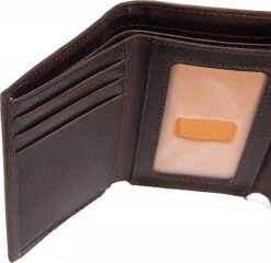 Carhartt Trifold Oil-Tan, Geldbörse -Carhartt Arbeitswelt Verkaufsgeschäft oil tan leather trifold wallet dark brown 79506 3
