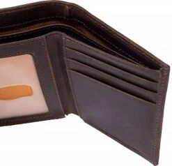Carhartt Trifold Oil-Tan, Geldbörse -Carhartt Arbeitswelt Verkaufsgeschäft oil tan leather trifold wallet dark brown 79506 4