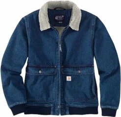 Carhartt Denim-Sherpa, Jeansjacke Damen