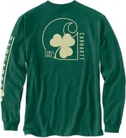 Carhartt Shamrock, Langarmshirt -Carhartt Arbeitswelt Verkaufsgeschäft shamrock graphic t shirt l s black 73541 3